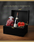 Coffret « Détente » bougie de massage + vin + pétales de rose